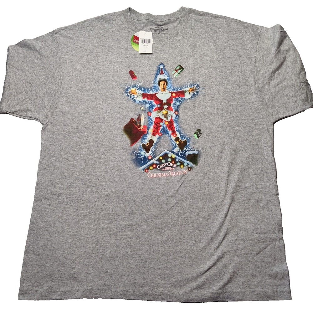 NATIONAL LAMPOONS CHRISTMAS VACATION Men Size 3XL Clark Griswold T-Shirt‎ NEW